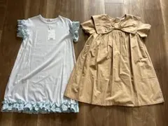 新品あり 半袖ワンピース ペアマノン リセマイン 110 120のサムネイル