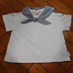 petit main セーラー襟 半袖シャツ 100