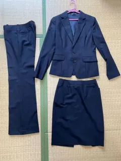 PERSON'S 黒のリクルートスーツ(ジャケット、パンツ、スカート) 9号