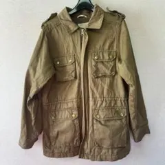H&M カーキ ミリタリージャケット US 8