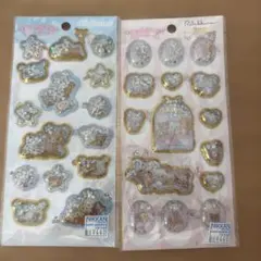 【正規品】リラックマ すみっコぐらし キラッとぷくぷくエアーシール 2枚セットのサムネイル