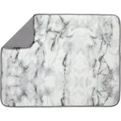 吸収性、リバーシブル XL マイクロファイバー食器乾燥マット キッチン用