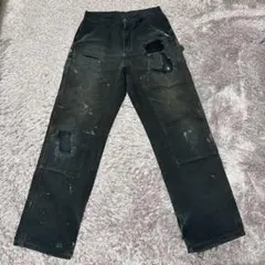 雰囲気モノ Carharttダブルニーペインターパンツ DKB クラッシュ ボロ 雰囲気モノ Carharttダブルニーペインターパンツ DKB クラッシュ