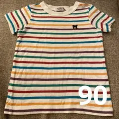 ミキハウスダブルビー 美品トップス半袖Tシャツ90センチ