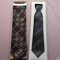 jasmi シルク ネクタイ 　ポリエステルネクタイ2本セット
