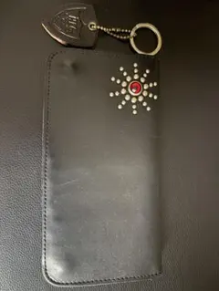 HTC ロングスタッズウォレット　ブラックのサムネイル