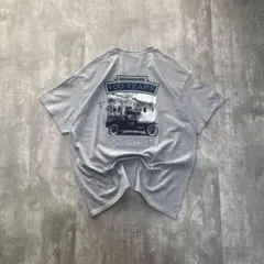 ギルダン 古着 アメリカ輸入 企業系 車 両面プリント Tシャツ 半袖 XL