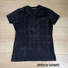EPOCA UOMO Vネック Tシャツ ブラックのサムネイル