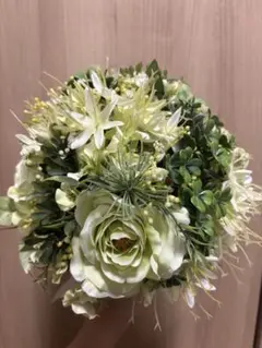 ウエディングブーケ【ブートニア付】