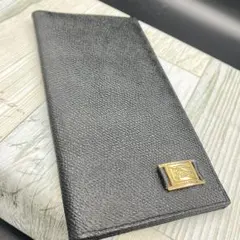 BURBERRY バーバリー 長財布 ノバチェック レザー 黒