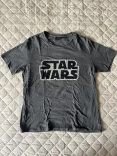 GU STAR WARSロゴTシャツ M チャコール　スターウォーズ