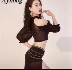 訳あり☺︎ベリーダンス❤︎トップスとスカートレッスン着のサムネイル