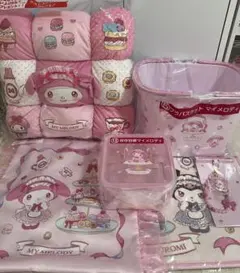 サンリオ　当たりくじ　マイメロ　クロミ　ラストスペシャル賞　クッション　マット