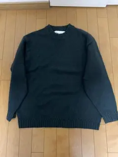 ユナイテッドアローズ グリーンレーベル ダークグリーン クルーネックセーター L