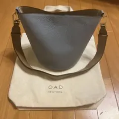 ☆OAD バケツ型ショルダーバック　ブルー×ベージュ☆