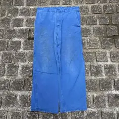 一点物 60〜70s LE SANS PAREIL ブルー ワークパンツ