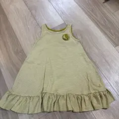 used品 プチバトー　ノースリーブストライプワンピース 24m/86cm