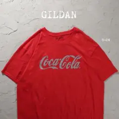 GILDAN Tシャツ 企業ロゴ　コカコーラ　レッド