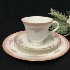 WEDGWOOD ウェッジウッド『ROSALIE・ロザリー』 黒壺 トリオセット