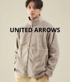 UNITED ARROWS ソフトフリース ハイネック ブルゾン