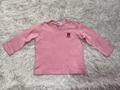 ミキハウス ピンク 長袖Tシャツ 80