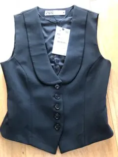 ZARA ベスト ジレ ブラック XSのサムネイル