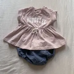 buddy lee セットアップ　ピンク半袖　パンツ　80 新品未使用