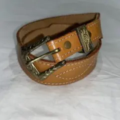70s 70年代 ウエスタンベルト レザーベルト 本革 コンチョ ヴィンテージ