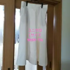 ユニクロ ホワイト フレアスカート Lサイズ