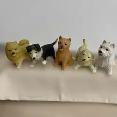 犬のフィギュア 5体セット