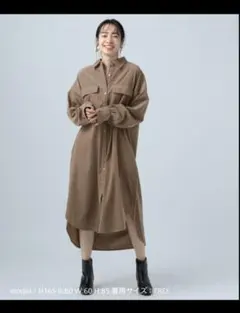 BAYFLOW シャツワンピース ブラウン　F