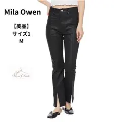 お値下げ✨【美品】Mila Owen ストレートデニム ブラック サイズ1のサムネイル