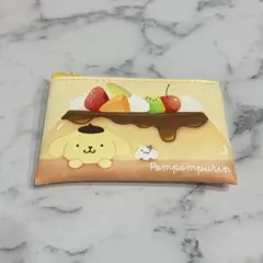 サンリオ シークレットフラットミニポーチ ケーキ ポムポムプリン
