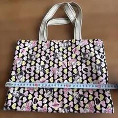 ハンドメイド: キャラクター プリント トートバッグ