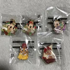 ディズニー　景品　ピンバッジ　チャーム　5点おまとめ