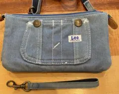 Lee デニムミニポーチ ストラップ付き