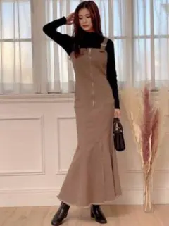 グレイル GRL フリンジマーメイドジャンパースカート[gm534] Mサイズ