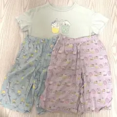 ユニクロ　ちいかわ　サンリオ　Tシャツ　リラコセット　130