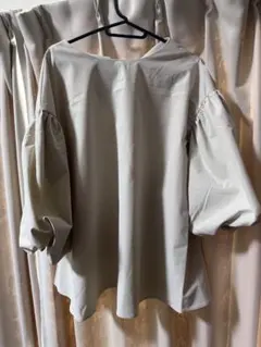 ★Cocaバルーンスリーブシャツ Mライトベージュ