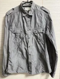 NANO-UNIVERSE グレー 長袖シャツ M