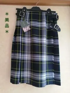 【美品】オニールオブダブリン　キルト ニット ラップスカート