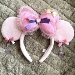 ディズニー ミニー イヤリングカチューシャ ピンク