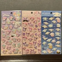 【24時間配送】ダイソー サンリオ ぷくっとシール３種