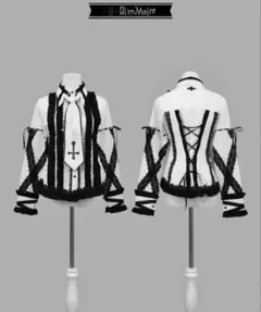 ディムモアール ブラウス 完売 DimMoire ディムモアール おめかし 2way ブラウス 白