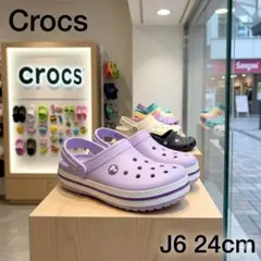 Crocs クロックス サンダル J6 24センチ パープル ラベンダー 紫のサムネイル