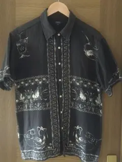 CORISCO AUTHENTIC アロハシャツ ブラック Lサイズのサムネイル