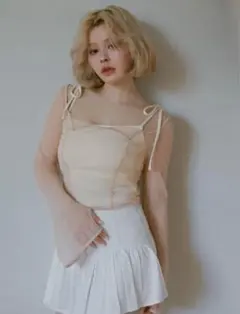 正規品andmary Harper tulle set tops アンドマリー - メルカリ