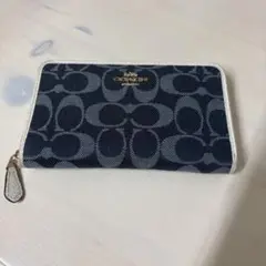 COACH 長財布 デニム ブルー 二つ折り