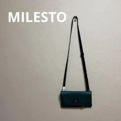 MILESTO ミレストダークグリーン ショルダーバッグ