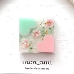 557】ふんわりピンク レジンヘアゴム ハンドメイド - メルカリ